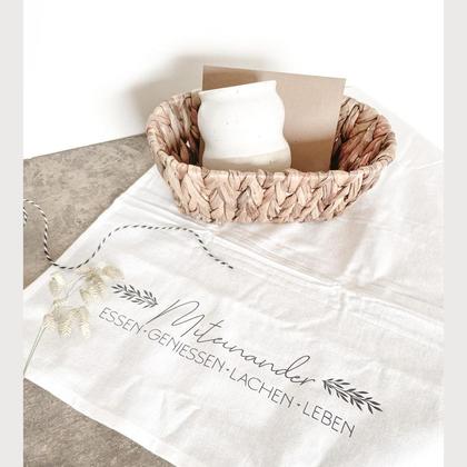 Geschirrtuch „miteinander …“