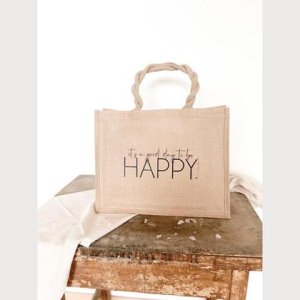 Classic Jute „It‘s a Good day to be happy“
