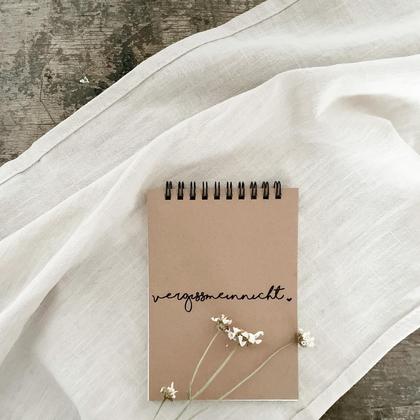 Notizbuch „Vergissmeinnicht“