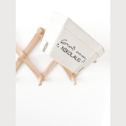 Kartonschachtel „Gruß vom Nikolaus“