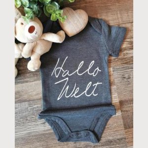 Babybody/kurz/Hallo Welt