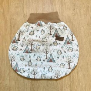 Strampelsack Eulen Gr 44-50 Pucksack Schlafsack Frühchen Geburtsgeschenk Baby