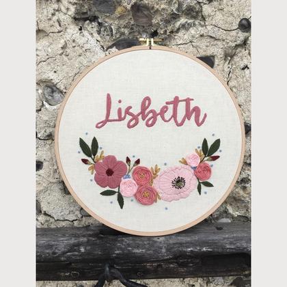 Stickbild Lisbeth 22 cm Durchmesser