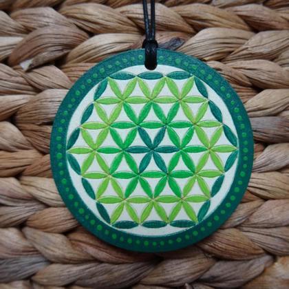 Kette "Blume des Lebens" in ROT - Image 2