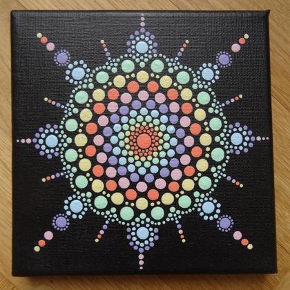 Bild "Dot-Flower" in pastell