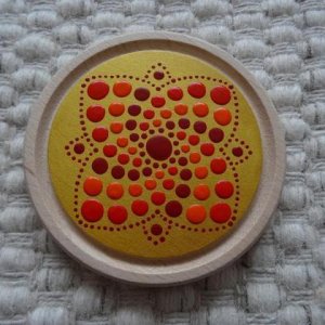 Energie-Untersetzer Rot-Gold