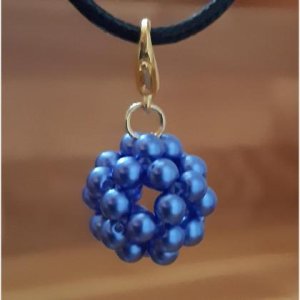 Kugel-Anhänger BLAU-GRAU-TÖNE
