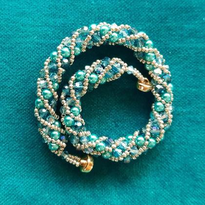 Spiralperlenarmband "Wave" - Image 4