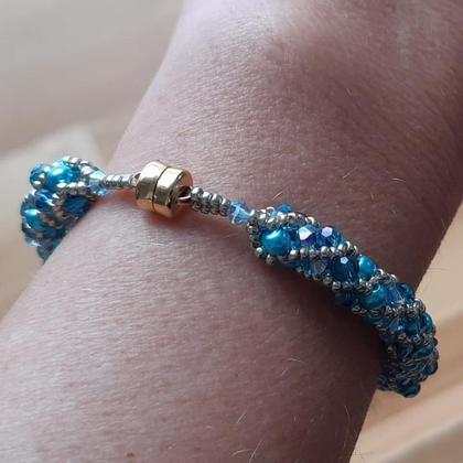 Spiralperlenarmband "Wave" - Image 3
