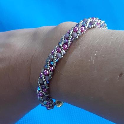 Spiralperlenarmband "Lilac" - Image 3
