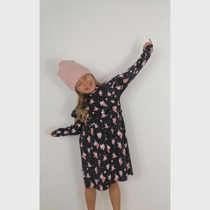 Mädchenhaube Altrosa - Image 3