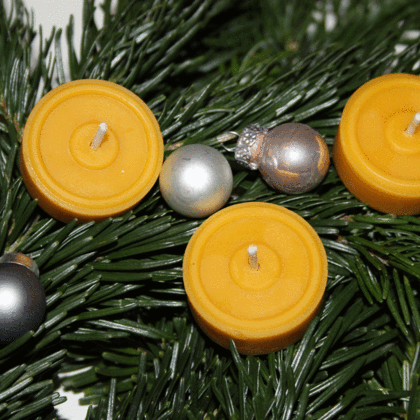 10 Teelichter aus Bienenwachs - Image 2