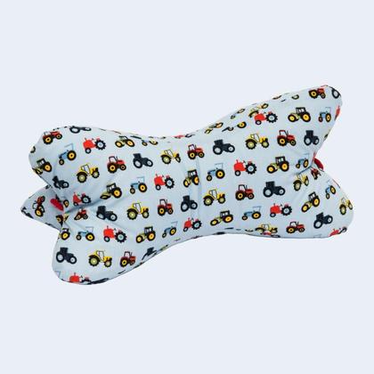 Leseknochen "Traktor" gefüllt mit Schafwollkugerl