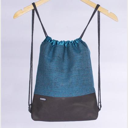 Turnbeutel mit Lederboden