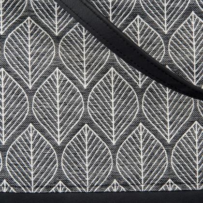 Leder/Stoff Tasche "Blätter" - Image 3