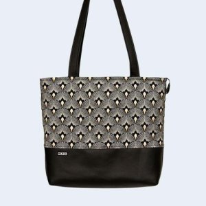 Leder /Stoff Tasche „Pfau“