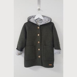 Walkjacke, Mantel für Kinder kaki Gr. 122
