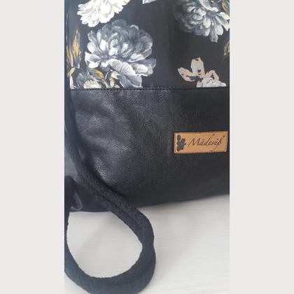 Rucksack Blumen schwarz/gold - Image 2
