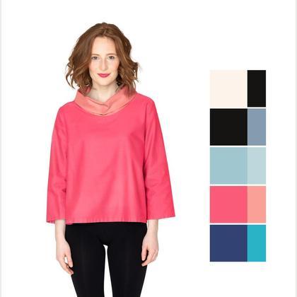 DIY Kit - Oberteil BICOLORE Fuchsia