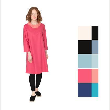 DIY Kit - Kleid BICOLORE Fuchsia