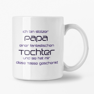 Stolzer Papa Tochter – Tasse4
