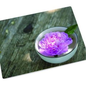 Wellness – bedruckte Glasplatte Servierplatte