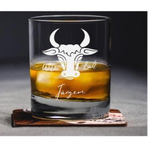 Glas mit Gravur und personalisiert