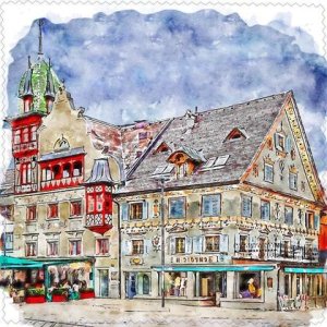 Brillenputztuch Glasreinigungstuch mit Motiv aus Dornbirn