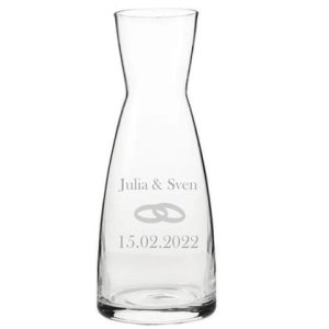 Karaffe 1 Liter mit Gravur und personalisierbar