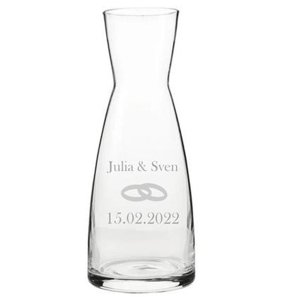 Karaffe 1 Liter mit Gravur und personalisierbar