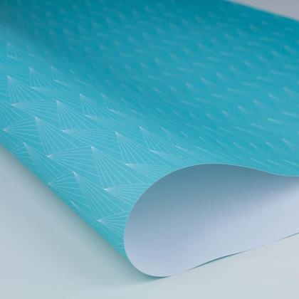 gefaltet Geschenkpapier Fächer Türkis - Image 2