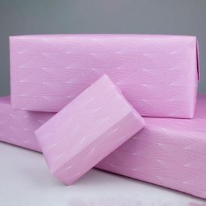 gerollt Geschenkpapier Fächer Flieder