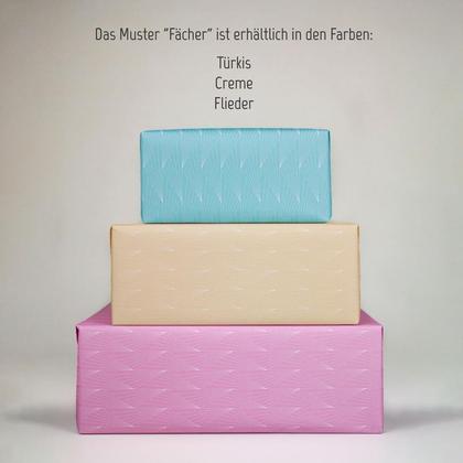 gefaltet Geschenkpapier Fächer Flieder - Image 4