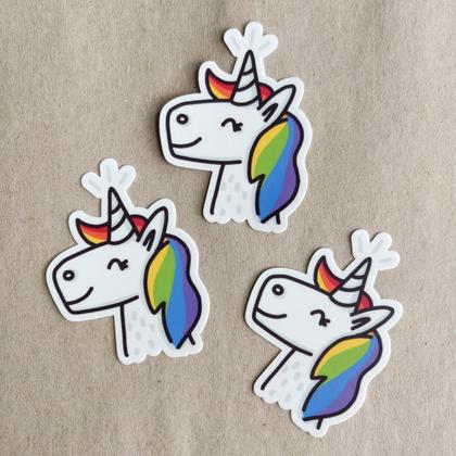 Sticker Einhorn Vinylsticker 3 Stk. - Image 2