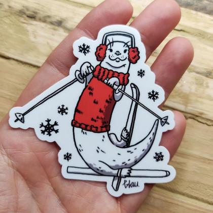 Otter Ski Vinylsticker Einzeln