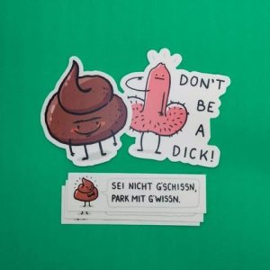 Stickerset „Oh Crap!“ 5 Stk.