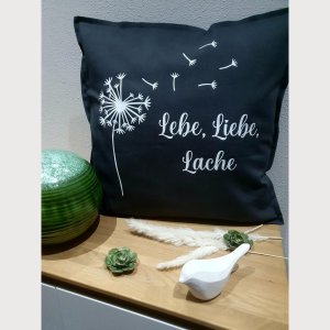 Zierkissen Lebe, Liebe, Lache