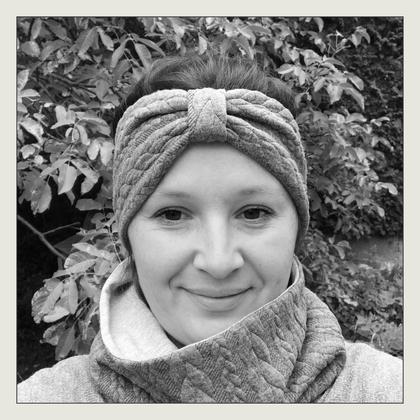 Stirnband jeansblau - Image 3