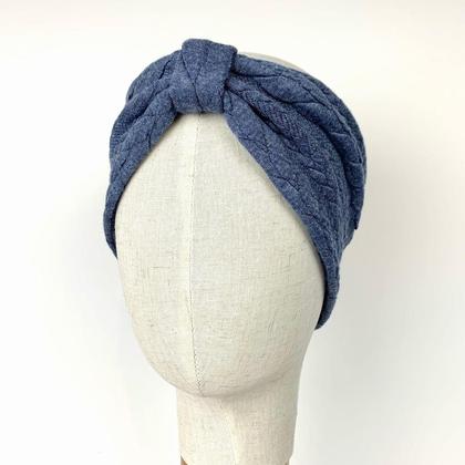 Stirnband jeansblau - Image 2