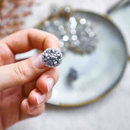 Perlenohrringe Modell Elise in Silber