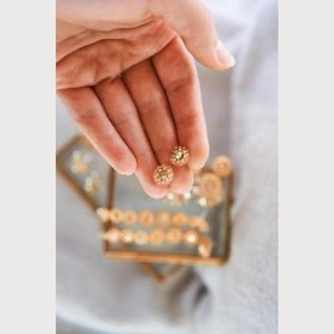 Perlenohrringe Modell Ines in Gold