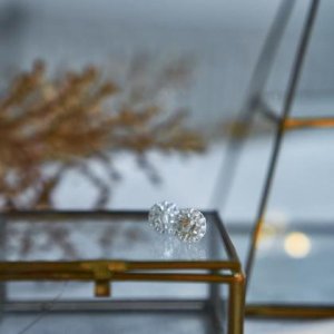 Perlenohrringe Modell Ines in Weiß