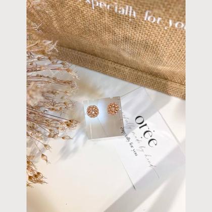 Perlenohrringe Modell Ines in Rosé - Image 4