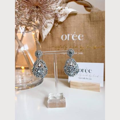 Perlenohrringe Modell Maria in Silber - Image 3