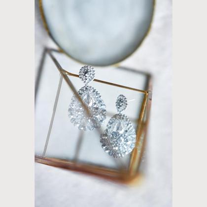 Perlenohrringe Modell Maria in Silber - Image 2