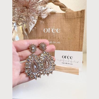 Perlenohrringe Modell Isabella in Silber und Gold - Image 3