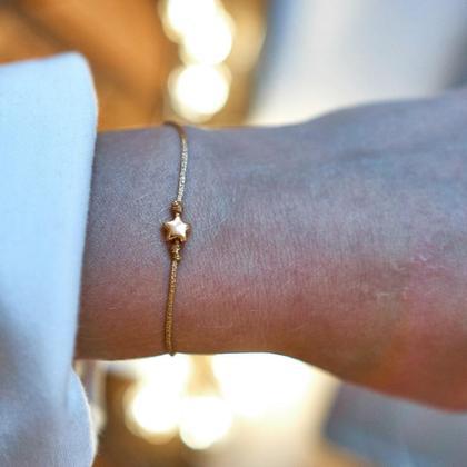 Goldenes Armband mit Stern - Image 3