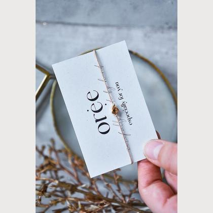 Beiges Armband mit Herz in Rosé - Image 3