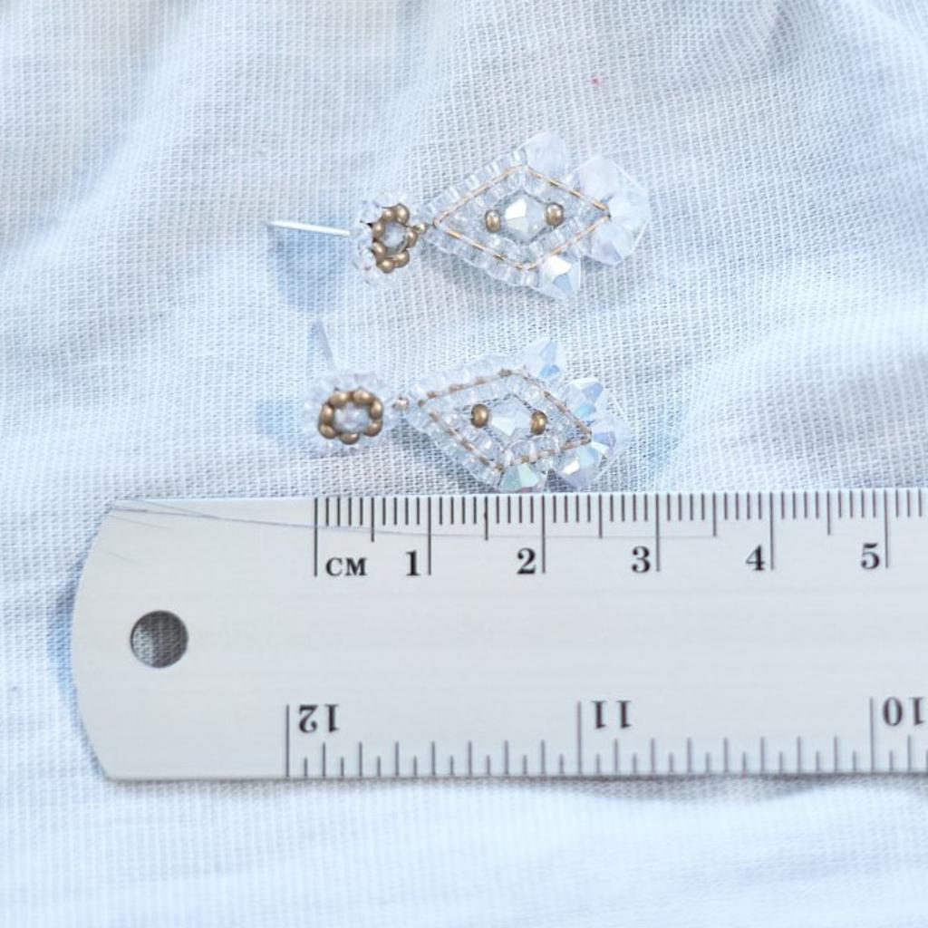 Ohrringe Modell Anna in Weiß - Image 2