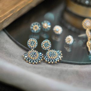 Blaue Ohrringe Modell Valerie